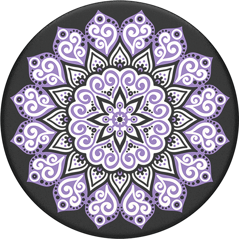 Peace Mandala Purple - Popsocket Peace Mandala Purple (1000x1000), Png Download