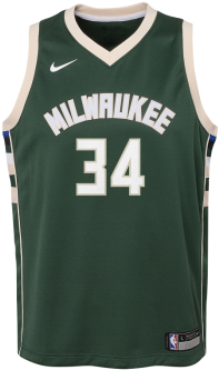 Giannis Antetokounmpo Milwaukee Bucks Nike Icon - Giannis Antetokounmpo Swingman (350x350), Png Download