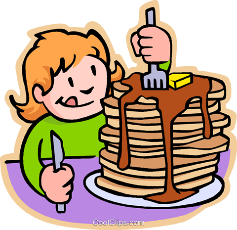 Graphic Boy Eating Breakfast Clipart - Eat Breakfast Clipart (480x465), Png Download