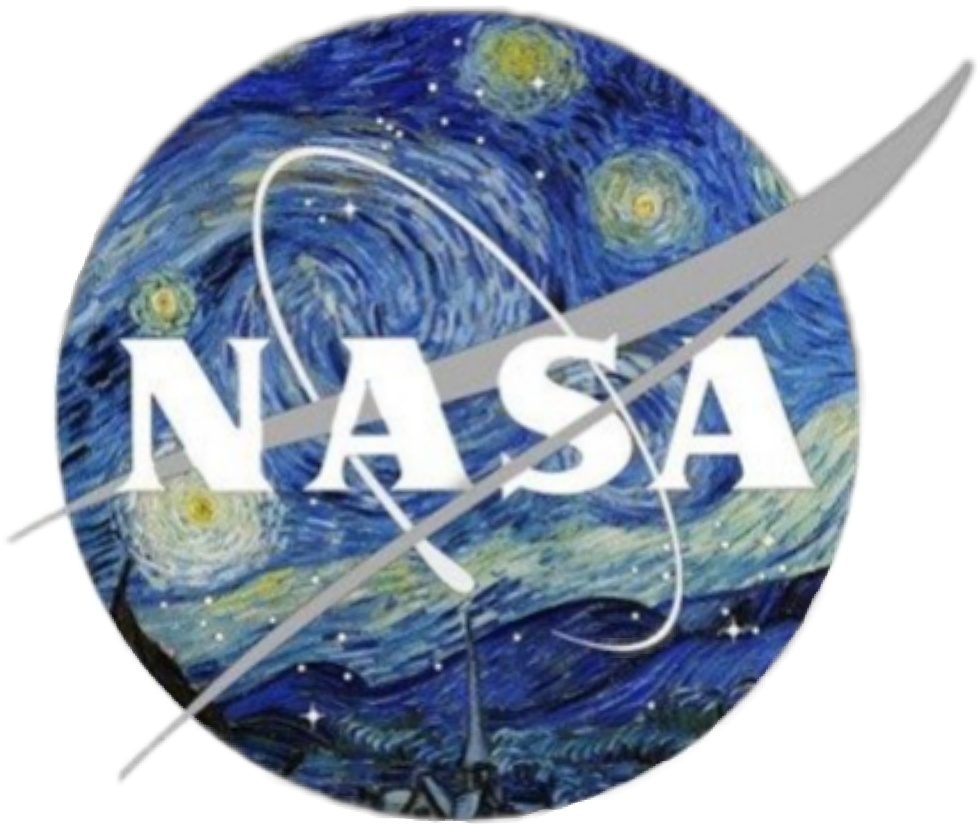 Nasa Vangogh Go Blue Tumblr - Corporate Identity Fine Art (980x824), Png Download