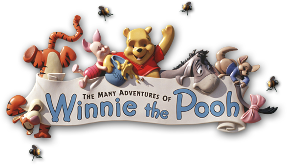 The Many Adventures Of Winnie The Pooh - Magic Kingdom (587x338), Png Download