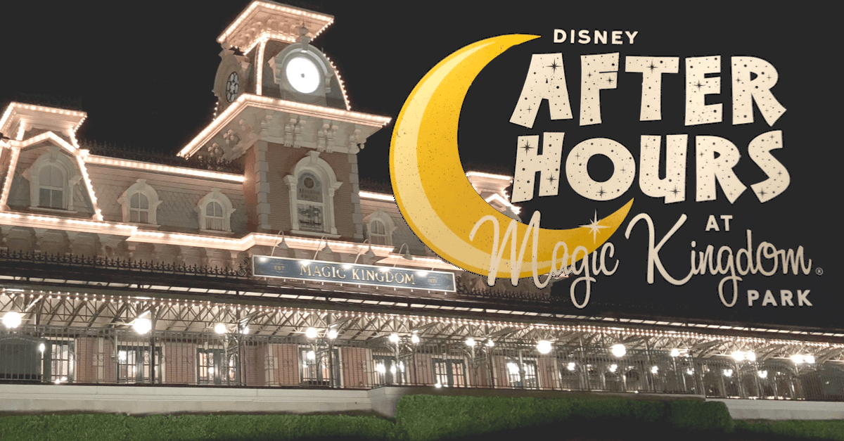 Disney After Hours At Magic Kingdom - Disney World, Train Station (1200x627), Png Download