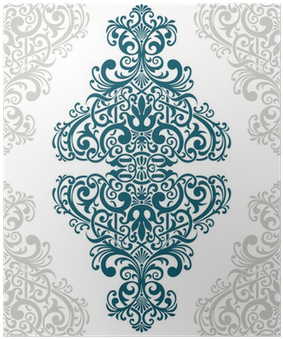 Vector Vintage Ornate Border Frame Card Cover Poster - Arabic Pattern Card (400x400), Png Download