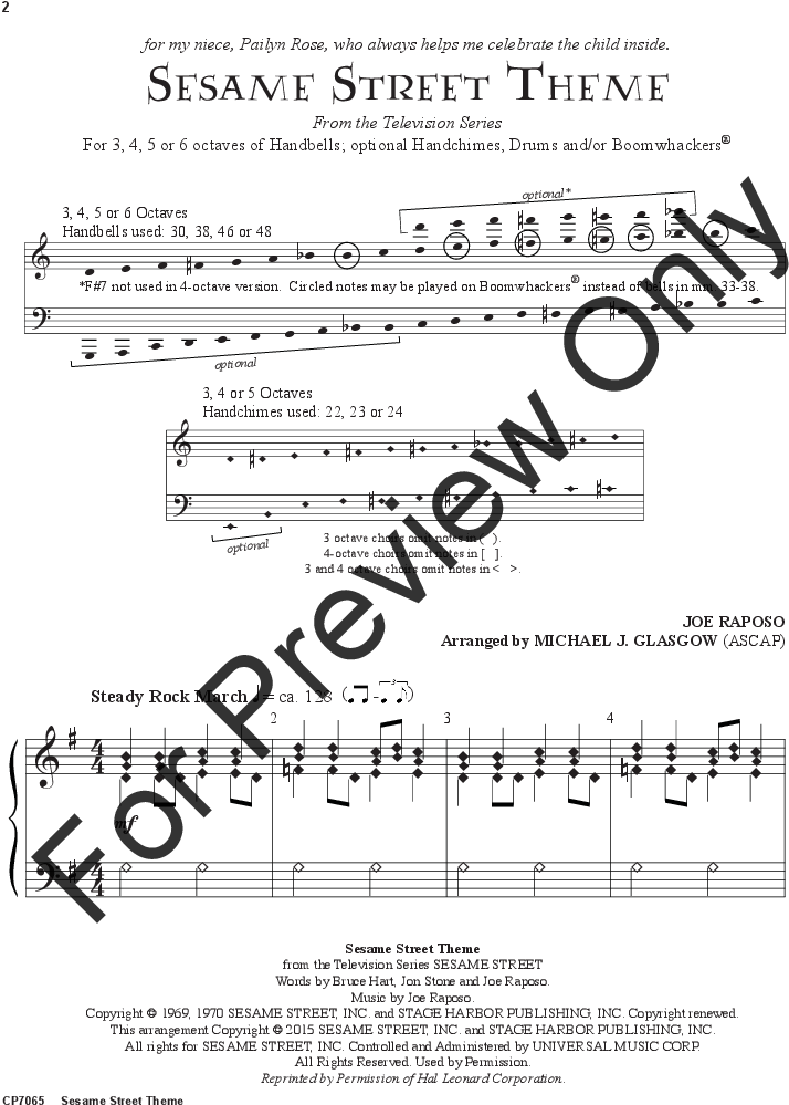 Sesame Street Theme Thumbnail - Festive Fanfare Clarinet Sheet Music (816x1056), Png Download