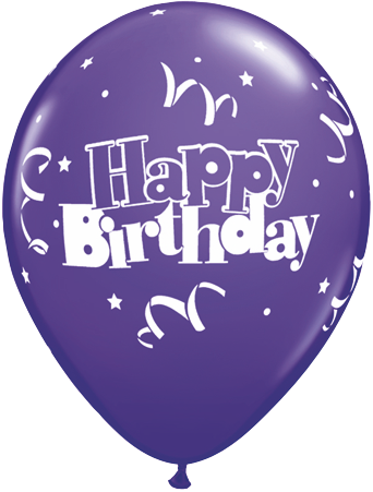 11" Round Special Assorted Birthday Streamers & Stars - 16th Birthday Png (342x451), Png Download