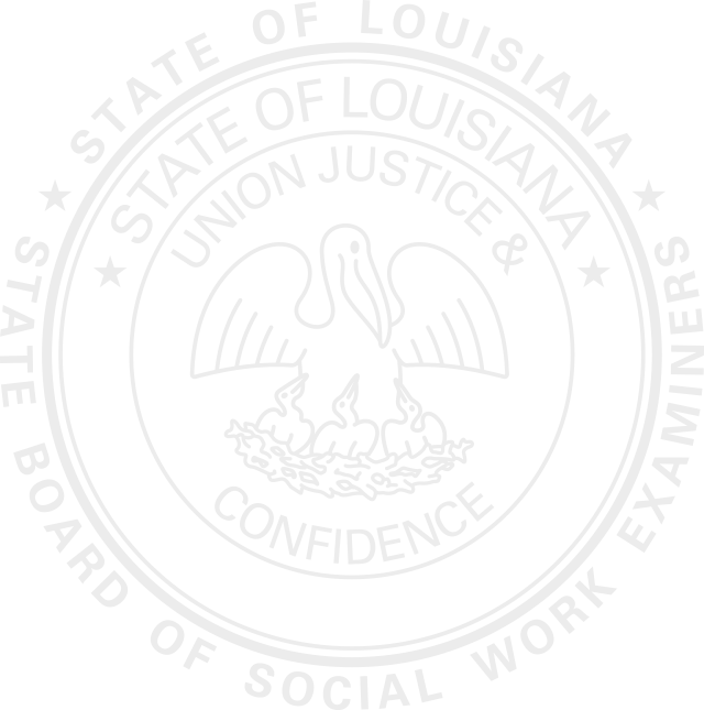Louisiana State Board Of Social Work (640x645), Png Download
