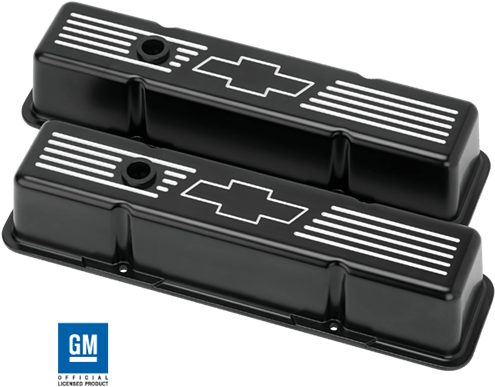 Old Chevy 350 Valve Covers (500x500), Png Download