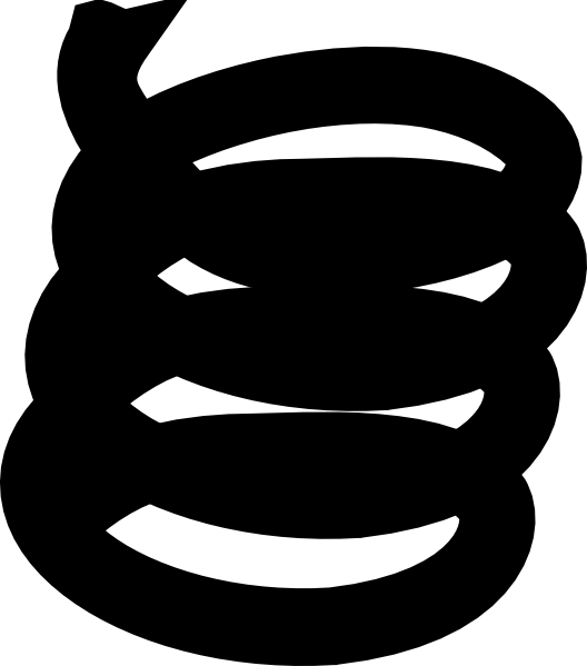 Black And White Metal Spring (528x599), Png Download