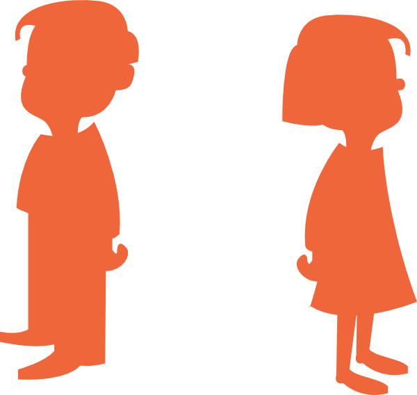 How To Set Use Girl Silhouette Orange Svg Vector (600x568), Png Download