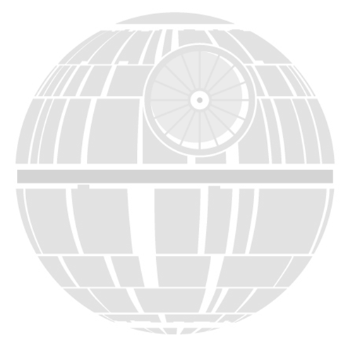 Death Star Silhouette Png - Star Wars Death Star Silhouette (493x498), Png Download