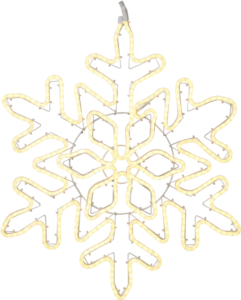 Silhouette Neoled - Závěsná Svítící Led Dekorace Best Season Neoled Snowflake (600x600), Png Download