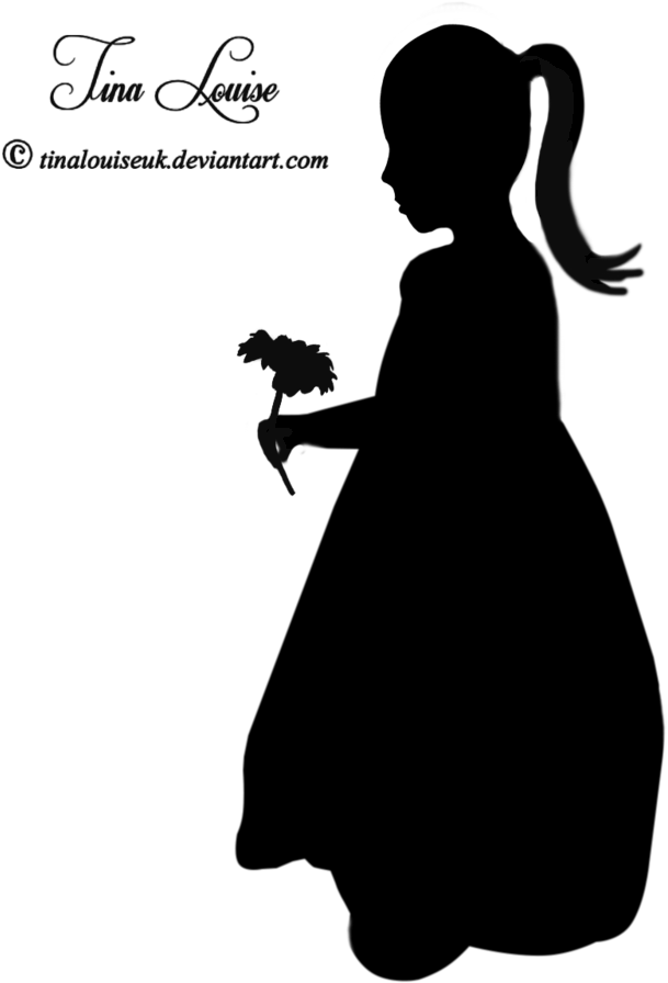 Little Girl Silhouette Clipart - Information (800x1000), Png Download