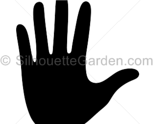 Hand Silhouette - Sign (640x480), Png Download