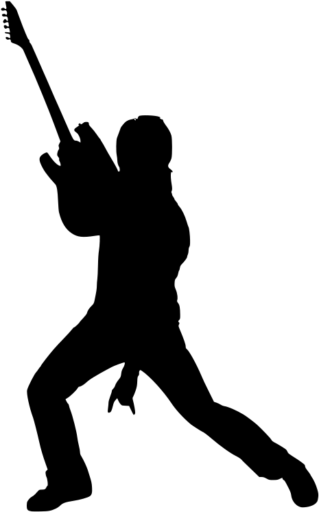 Band Silhouette (500x781), Png Download