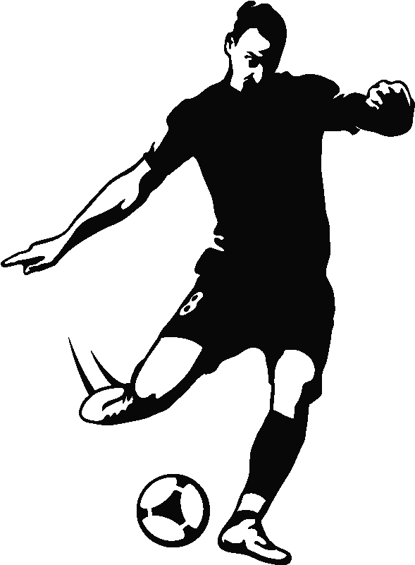 Goalkeeper Silhouette Free Vector - Zlatan Silhouette (800x800), Png Download