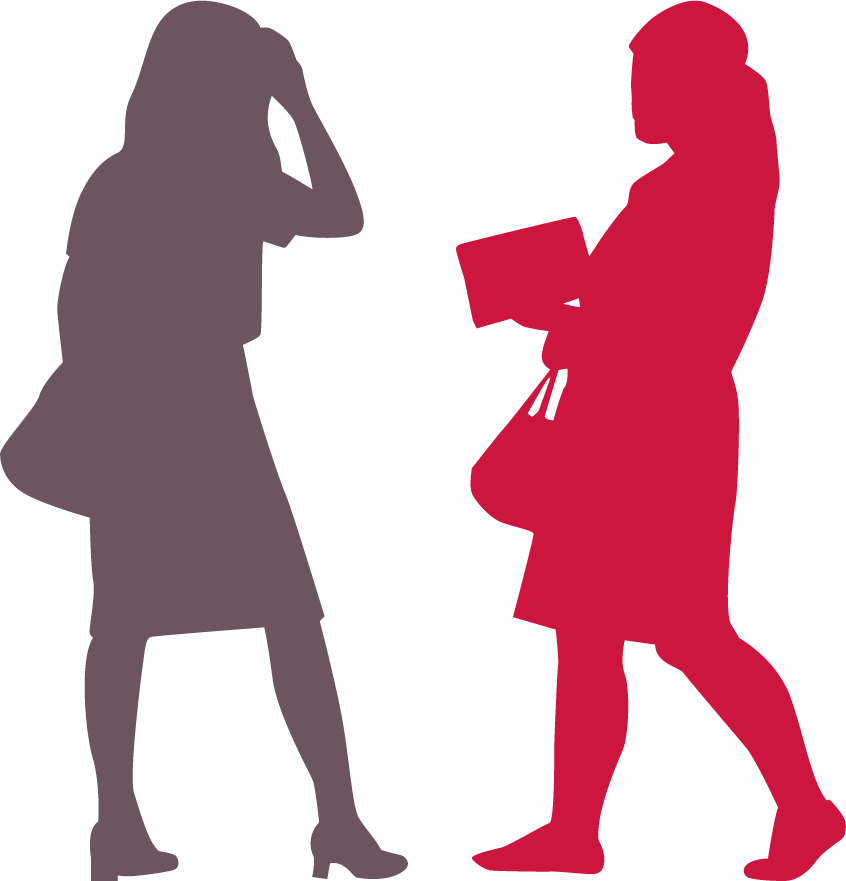 Business Women Red - Silhouette (846x881), Png Download