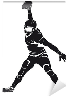 American Football Player, Silhouette Wall Mural • Pixers® - American Football Woman Silhouette (400x400), Png Download