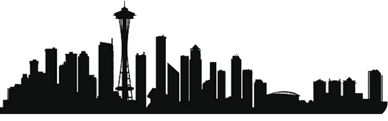 Seattle Spaceneeddle Cityofseattle Washington Freetoedit - Seattle Skyline Silhouette Png (764x240), Png Download