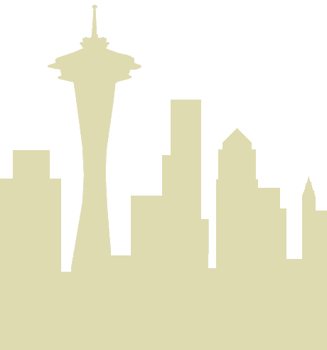 Seattle Skyline - Seattle Skyline Simple Lines (460x492), Png Download