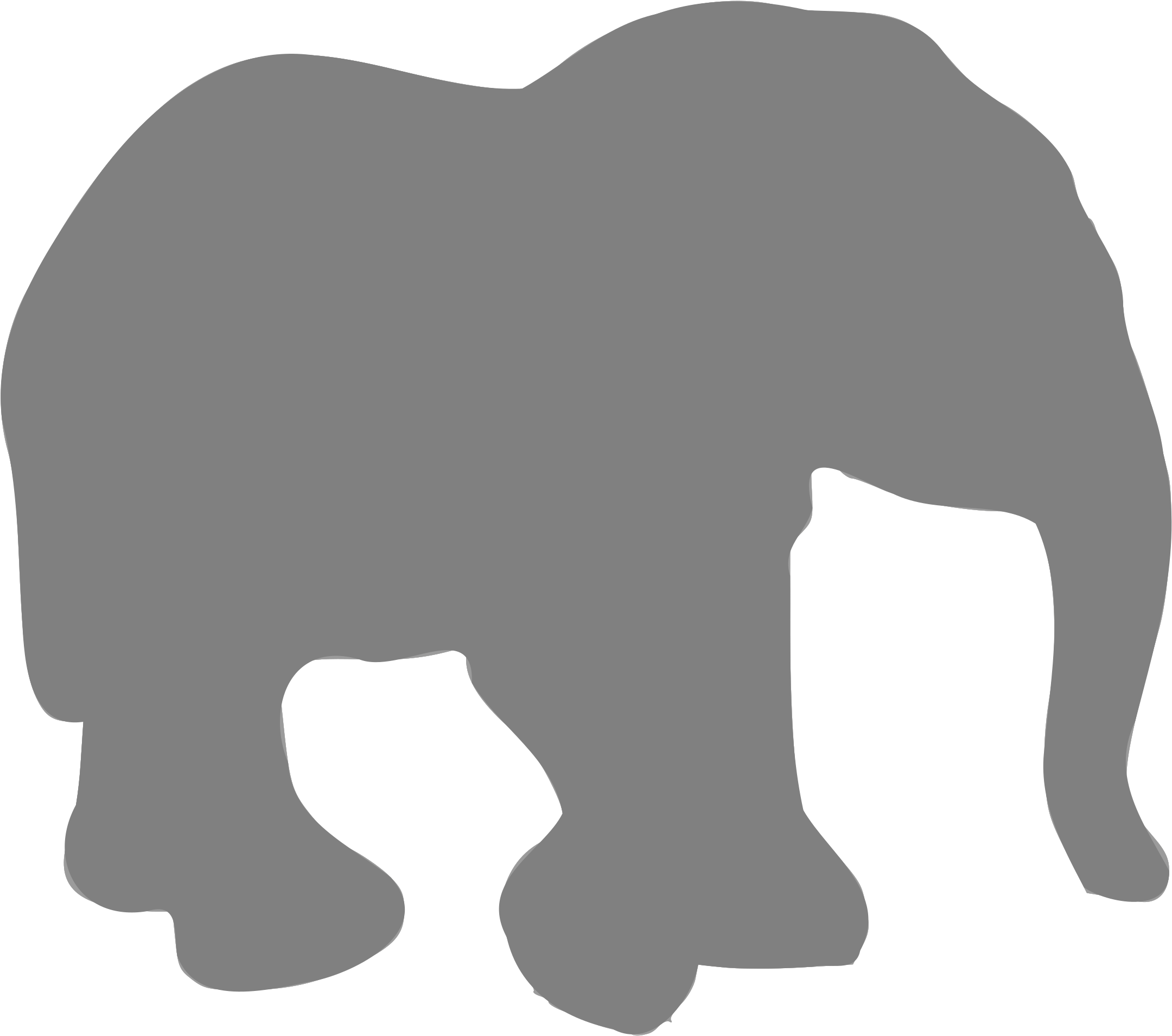 This Free Icons Png Design Of Silhouette Animaux 09 (2400x2150), Png Download