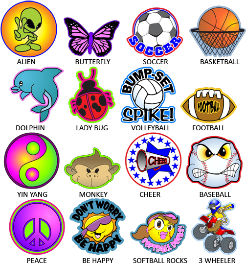 Free Decal - Your Choice - Cartoon Baseball (576x576), Png Download