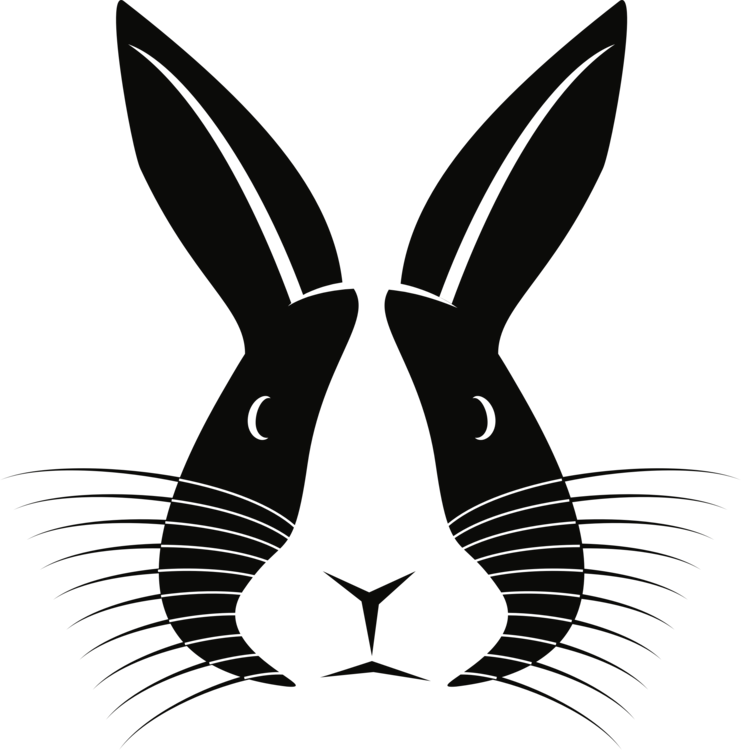 Domestic Rabbit Hare European Rabbit Silhouette - Silhouette Rabbit (741x750), Png Download