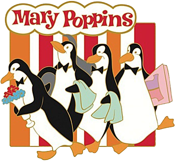 Poppinspenguins 371×335 Pixels Polkadotpoppins Pinterest - Various Artists / Disney's Karaoke Series: Mary Poppins (371x335), Png Download