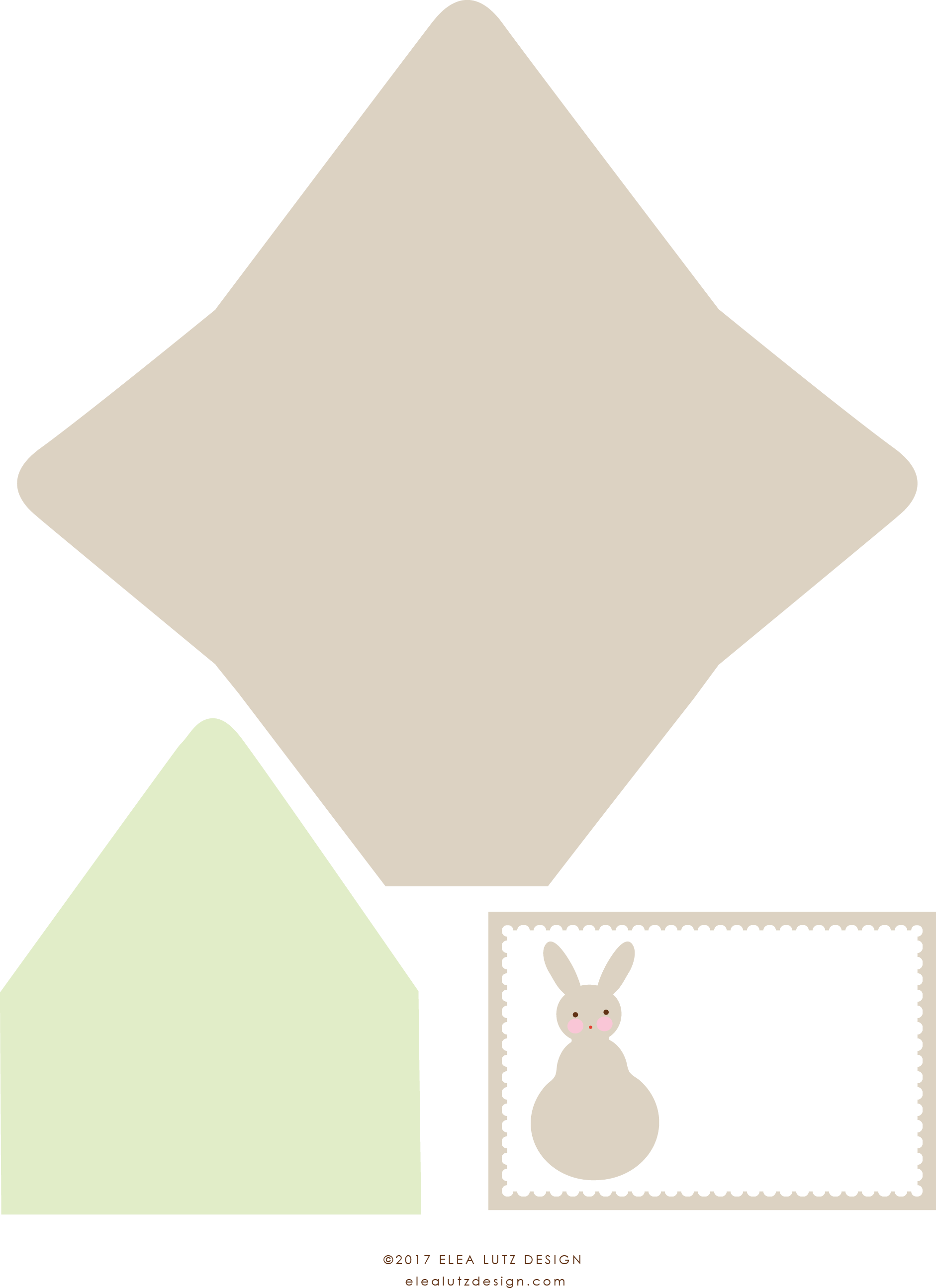 See Below For Instructions On How To Print And Cut - Domestic Rabbit (1882x2591), Png Download