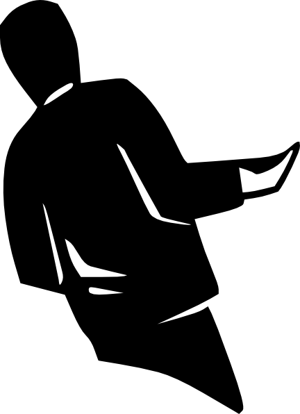 How To Set Use Person Standing Silhouette Clipart (432x596), Png Download