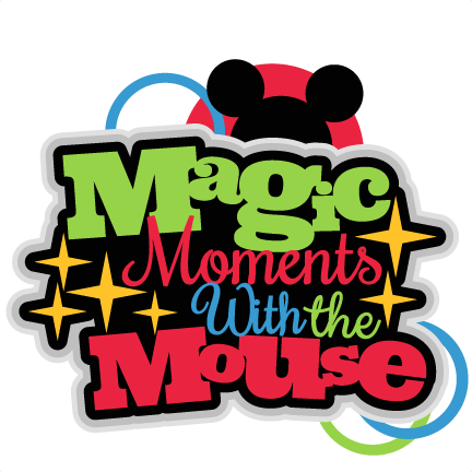Magic Moments With The Mouse Title Svg Scrapbook Cut - Disney Scrapbook Title Png (432x432), Png Download