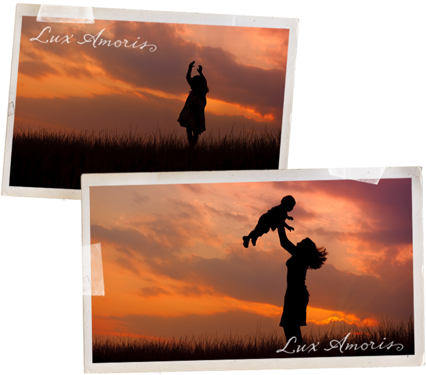 Silhouette Family Portrait By Lux Amoris/jen Snyder - Silhouette (984x774), Png Download