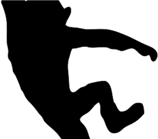 Monkey Silhouette - Black And White Monkeys Jumping Clipart (640x480), Png Download