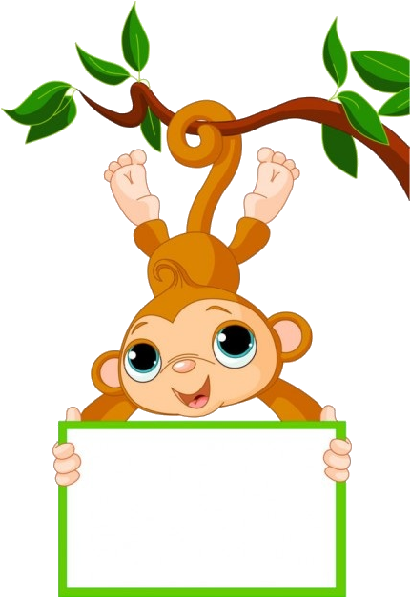 Cute Funny Cartoon Baby Monkey Clip Art Images - Baby Monkey Clip Art (600x600), Png Download