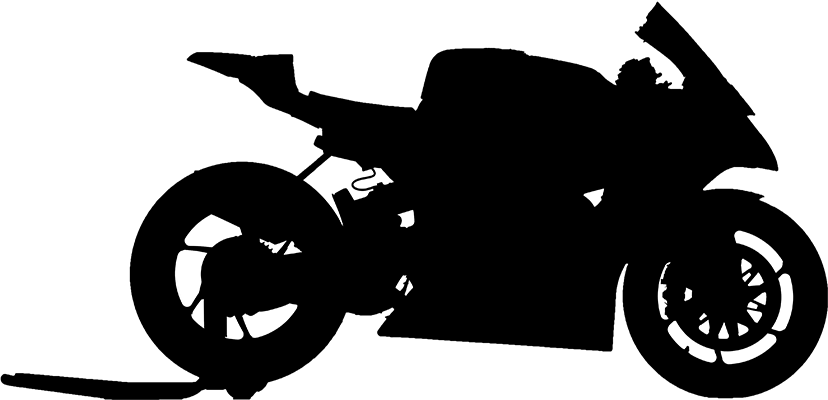 Motorcycle Silhouette Png - Superbike Silhouette (828x400), Png Download