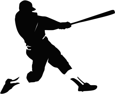 Full Size 444 × 385 Pixels - Baseball Stencils (444x385), Png Download