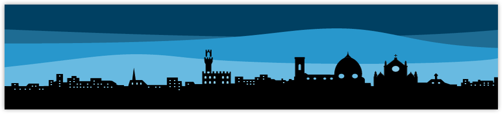 Apartments In The Characteristic Oltrarno District - Neighbourhood Silhouette Png (990x225), Png Download