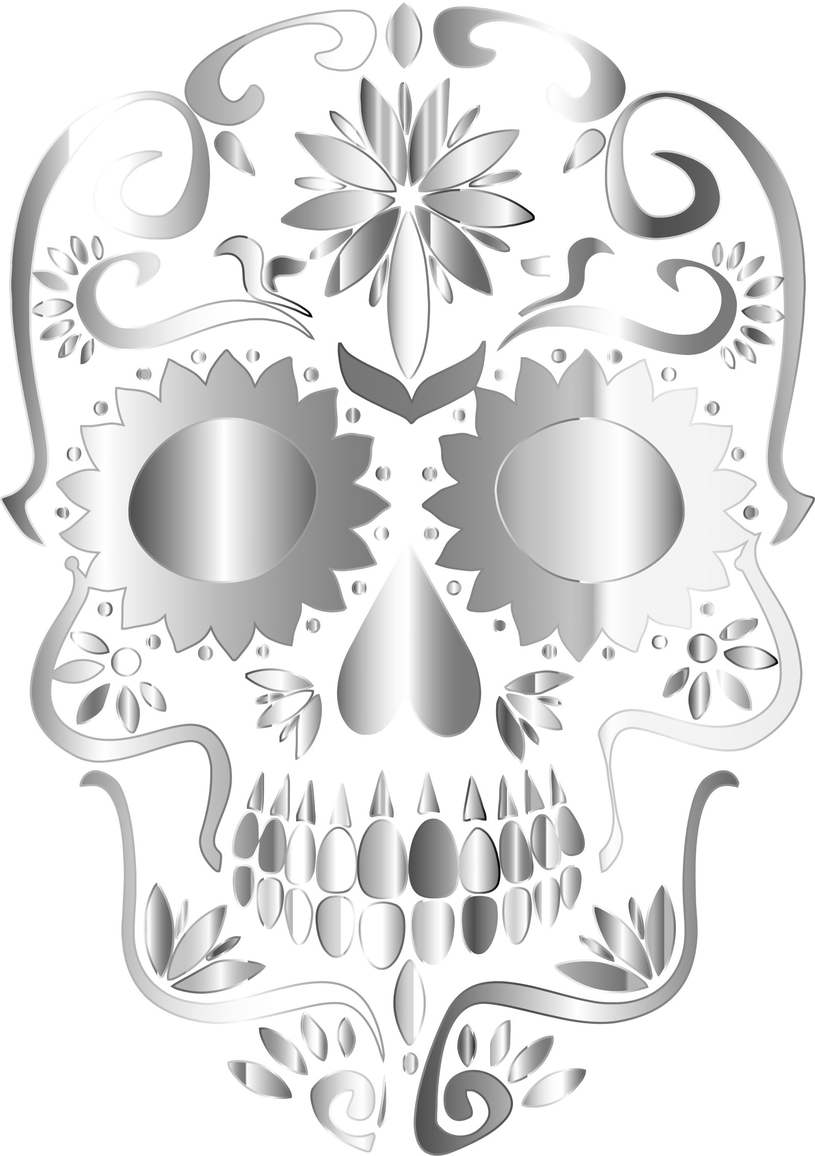 This Free Icons Png Design Of Prismatic Sugar Skull (1598x2266), Png Download