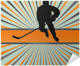 Ice Hockey Player Silhouette Sport Abstract Vector - Ice Hockey (400x400), Png Download