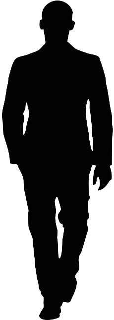 Walking, Man, Male, Figure, Sportive, Silhouette - Walking Away Silhouette Png (320x640), Png Download