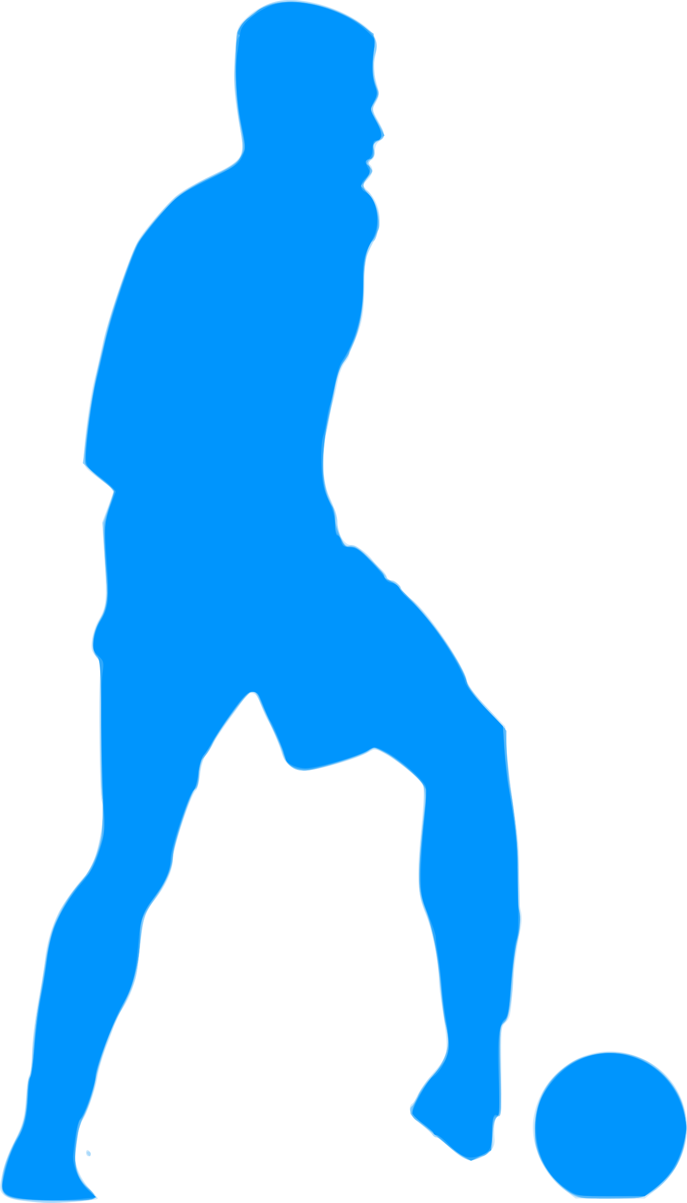 Silhouette Football 21 Icons Png - Football Player In Vector Png (1372x2400), Png Download