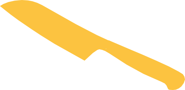 Chef Knife Clipart - Chef Knife Vector Png (600x294), Png Download