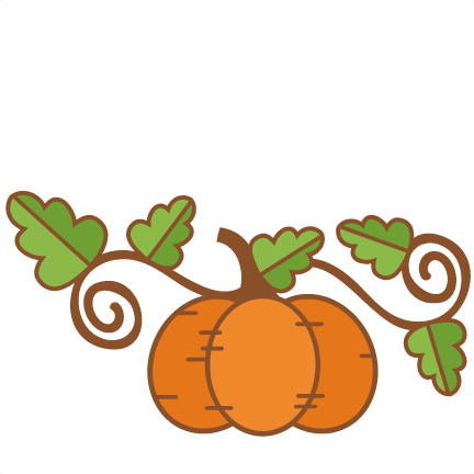 Fall Pumpkin Svg Scrapbook Cut File Cute Clipart Files - Cute Fall Pumpkin Clipart (432x432), Png Download