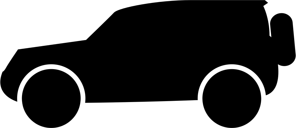 Van Wagon Or Waggon Side View Silhouette Svg Png Icon - Icono De Camioneta (982x424), Png Download