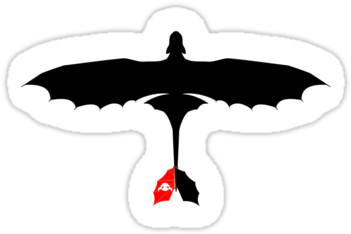 How To Train Your Dragon - Train Your Dragon Silhouette (375x360), Png Download