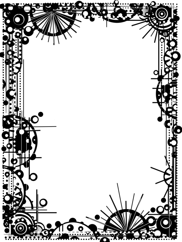 Steampunk Gear Clipart Printable - Steam Punk Border (600x794), Png Download