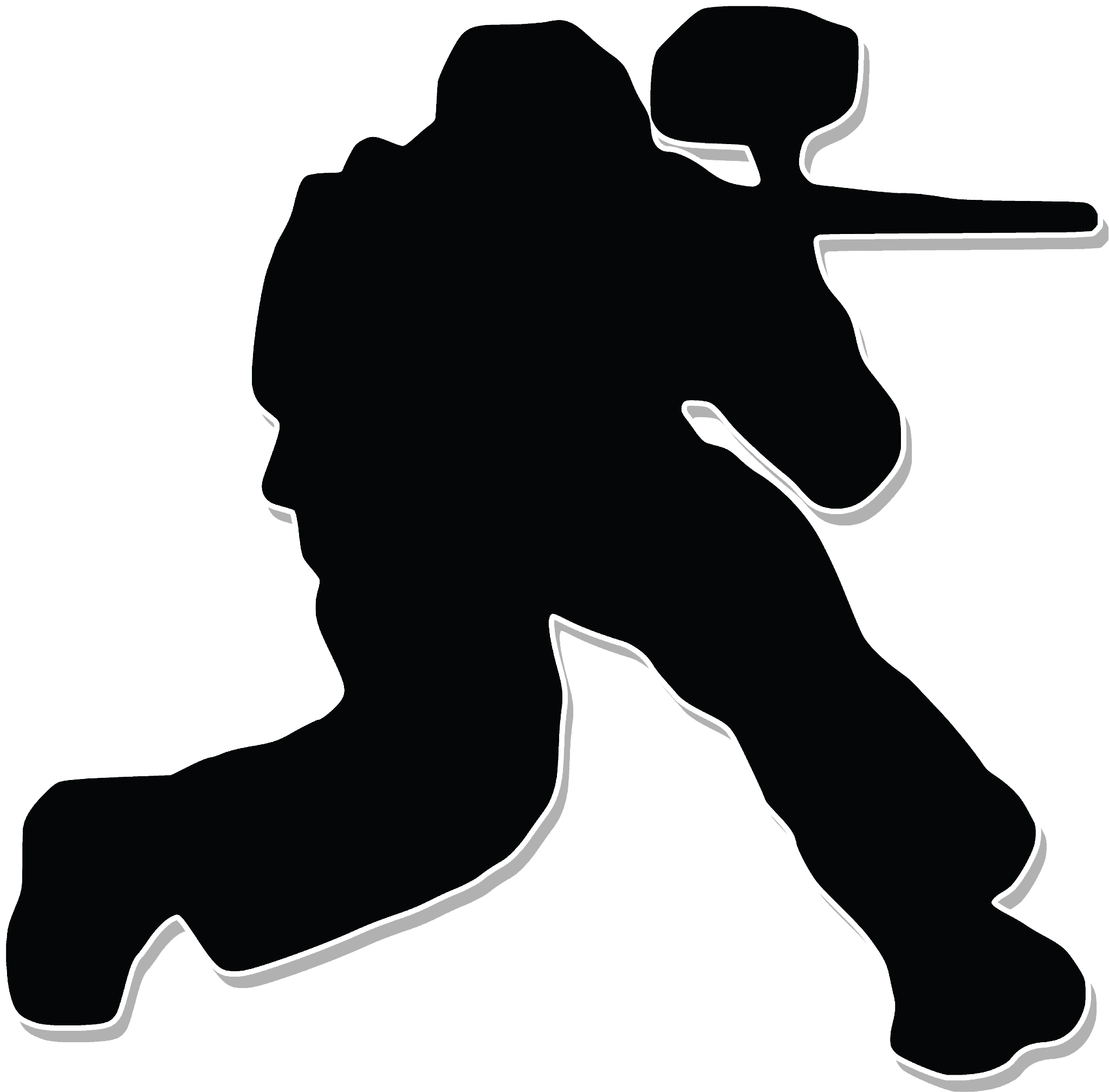 Pro Paintball Shop - Silhouette (2208x2241), Png Download