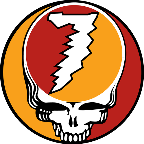 This Is A Cool Logo, Combining The State Colors Of - Grateful Dead Steal Your Face (498x500), Png Download