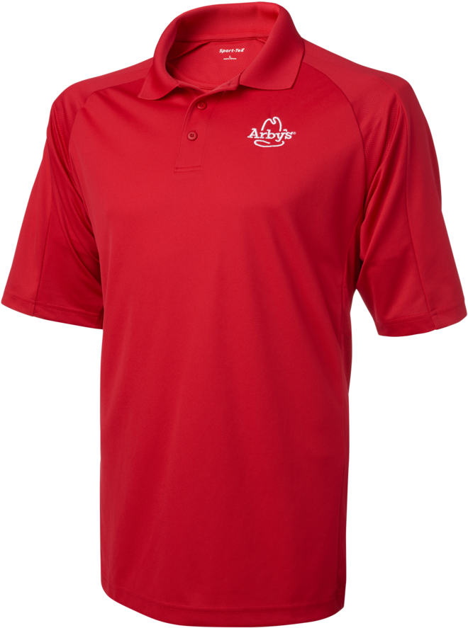 Arby's Golf Polo Men's - Red White Shirt Sports (1000x1000), Png Download
