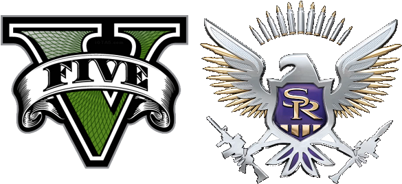 Tumblr Static Saints Row 4 Logo - Gta 5 V Logo (600x300), Png Download