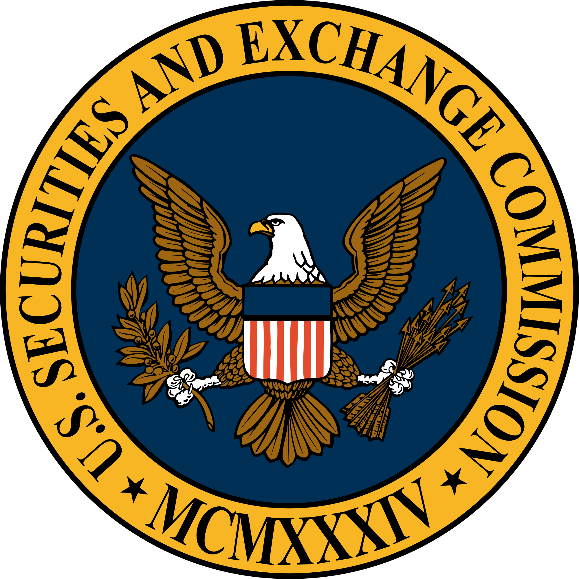 Seal Of The United States Securities And Exchange Commission - Us Securities And Exchange Commission Logo (2000x2000), Png Download